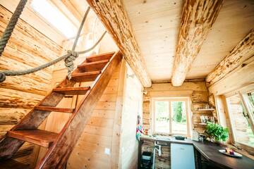 Фото номера Дом с 1 спальней Дома для отпуска Jūrkalnes Meža SPA г. Ošvalki 63