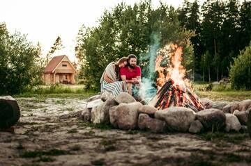Фото номера Дом с 1 спальней Дома для отпуска Jūrkalnes Meža SPA г. Ošvalki 38