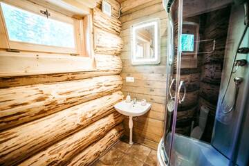 Фото номера Дом с 1 спальней Дома для отпуска Jūrkalnes Meža SPA г. Ošvalki 47
