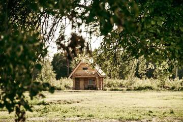 Фото номера Дом с 1 спальней Дома для отпуска Jūrkalnes Meža SPA г. Ošvalki 73