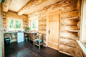 Фото номера Дом с 1 спальней Дома для отпуска Jūrkalnes Meža SPA г. Ošvalki 59